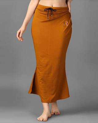 brown blended saree shapewear with mermaid cut fit 2