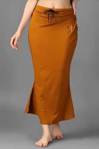 brown blended saree shapewear with mermaid cut fit