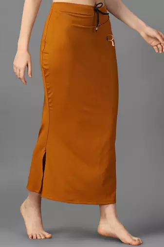 brown blended saree shapewear with mermaid cut fit