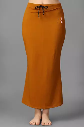 brown blended saree shapewear with mermaid cut fit
