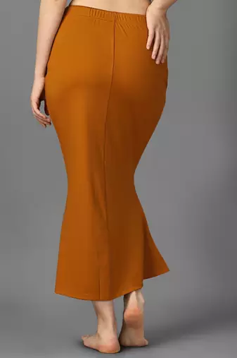 brown blended saree shapewear with mermaid cut fit