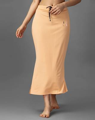 beige blended saree shapewear with mermaid cut design 2