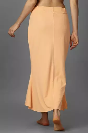 beige blended saree shapewear with mermaid cut design