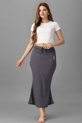 grey blended saree shapewear with mermaid cut design