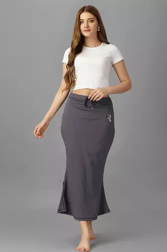grey blended saree shapewear with mermaid cut design