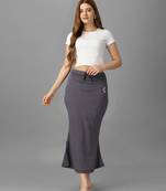 grey blended saree shapewear with mermaid cut design