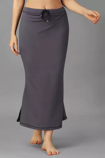 grey blended saree shapewear with mermaid cut design