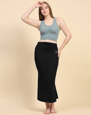 black blended saree shapewear with mermaid cut design 1
