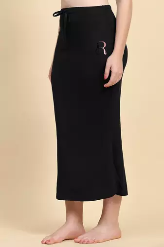 black blended saree shapewear with mermaid cut design