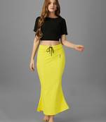 Women 4 way lycra stretchable mermaid fit saree shapewear petticoat with drawstring