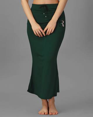 green blended saree shapewear with mermaid cut design 2