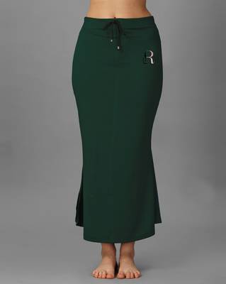 green blended saree shapewear with mermaid cut design 3