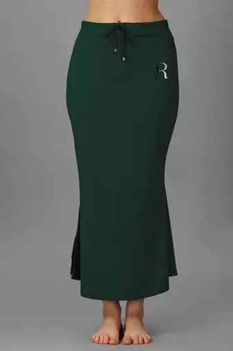 green blended saree shapewear with mermaid cut design