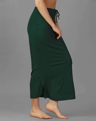 green blended saree shapewear with mermaid cut design 4