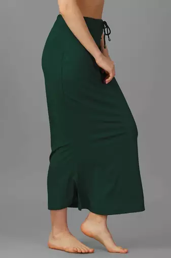 green blended saree shapewear with mermaid cut design