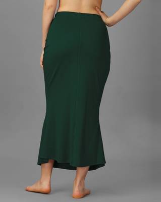 green blended saree shapewear with mermaid cut design 5