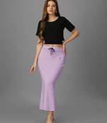 Women 4 way lycra stretchable mermaid fit saree shapewear petticoat with drawstring