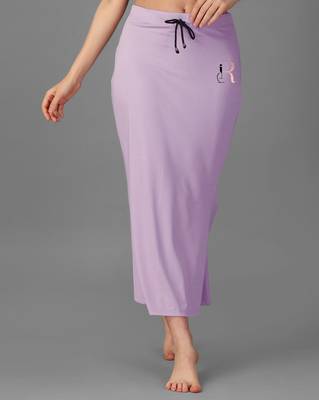 lavender blended saree shapewear with mermaid cut design 2