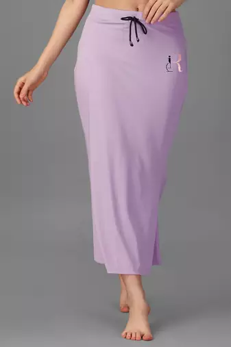 lavender blended saree shapewear with mermaid cut design