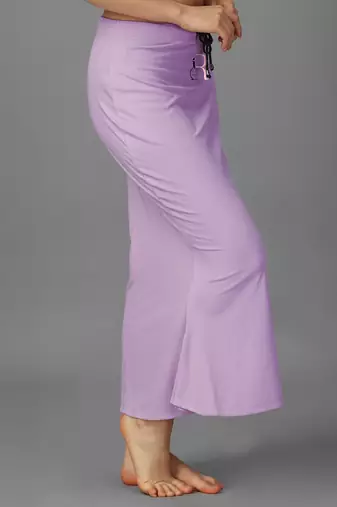 lavender blended saree shapewear with mermaid cut design