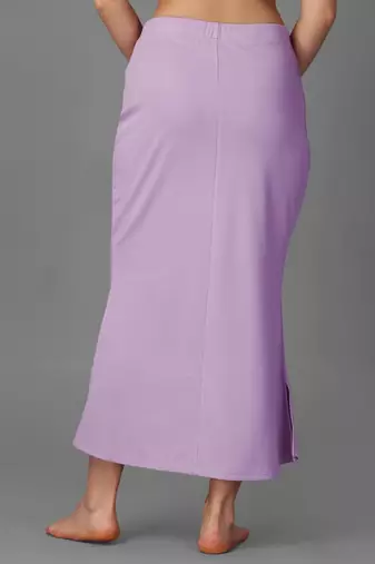 lavender blended saree shapewear with mermaid cut design