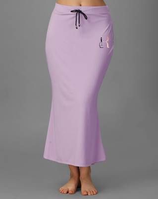 lavender blended saree shapewear with mermaid cut design 5