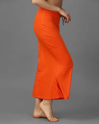 orange blended saree shapewear with mermaid cut design 3