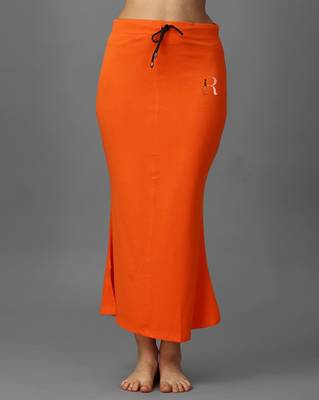 orange blended saree shapewear with mermaid cut design 4