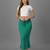 Women 4 way lycra stretchable mermaid fit saree shapewear petticoat with drawstring