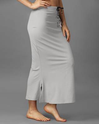 silver blended saree shapewear skirt with mermaid cut 3
