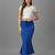 Women 4 way lycra stretchable mermaid fit saree shapewear petticoat with drawstring