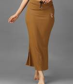 Women 4 way lycra stretchable mermaid fit saree shapewear petticoat with drawstring