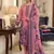 Premium floral printed jamdani muga cotton salwar kameez material