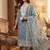 Traditional muga cotton suit set with intricate jamdani work