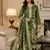 Premium floral printed jamdani muga cotton salwar kameez material