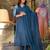 Women's Cotton Embroidered Straight Kurti With Pant And Dupatta Set 