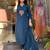 Women's Cotton Embroidered Straight Kurti With Pant And Dupatta Set 