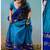 Blue Kanjivaram Silk blend With Zari Weaving Work Lehenga For traditional