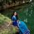 Blue Kanjivaram Silk blend With Zari Weaving Work Lehenga For traditional