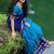 Blue Kanjivaram Silk blend With Zari Weaving Work Lehenga For traditional
