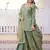 Green Fendi Crush designer top sharara dupatta