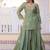 Green Fendi Crush designer readymade top-sharara-dupatta