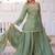 Green Fendi Crush designer readymade top-sharara-dupatta