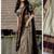 Earthy Grey Kanjivaram Silk blend Half Saree with Traditional Gold Zari Weaving Work