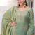 Green Fendi Crush designer readymade top-sharara-dupatta