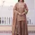 Brown Fendi Crush designer top sharara dupatta