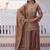 Brown Fendi Crush designer readymade top-sharara-dupatta