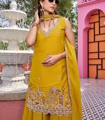 Womens new stylish moti beads with cording sequence thread embroidery work kurta set