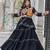 Womens new stylish  heavy gamthi work with mirror lace work gown set