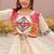 Womens new stylish  heavy gamthi work with mirror lace work gown set